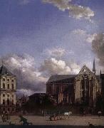 Jan van der Heyden Grand Place USA oil painting artist